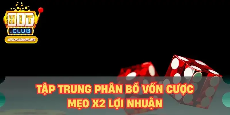 Tài Xỉu Online HITCLUB - Giải Trí Online Đổi Tiền Thật Tập trung phân bổ vốn cược - Mẹo x2 lợi nhuận